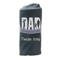 Ręcznik szybkoschnący z grafiką Prezent na dzień taty dla taty + Imię