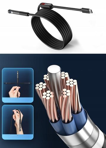 Kamera INSPEKCYJNA DUO ENDOSKOP DWIE KAMERY 2M 7LED 2xFHD WIFI do iPHONE na Arena.pl