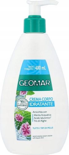 Geomar Nawilżający Krem Do Ciała Mięta Wodna, Kwas Hialuronowy 400 Ml na Arena.pl