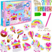 Haft DIAMENTOWY dla DZIECI ZAWIESZKI NAKLEJKI Jednorożec UNICORN Mozaika