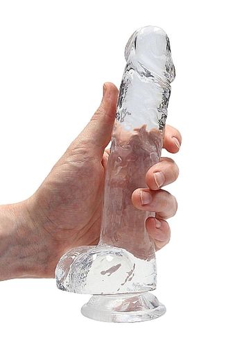 8"" / 20 Cm Realistic Dildo With Balls - Transparent na Arena.pl