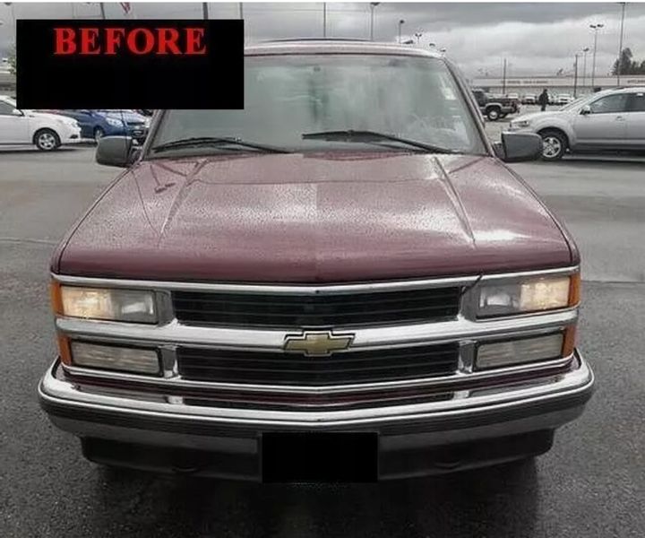1994-2000 CHEVY CHEVROLET SILVERADO - LIstwy chrom grill chromowan zdjęcie 1