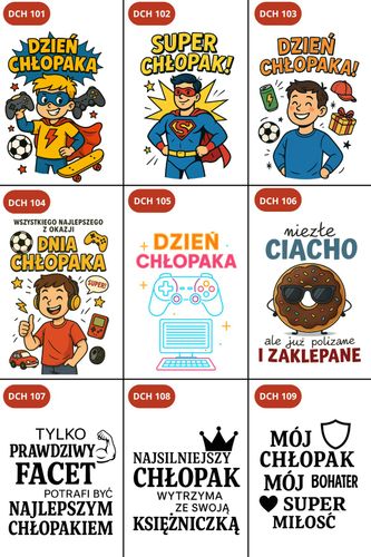 Kubek z nadrukiem prezent Dzień CHŁOPAKA dla kolegi chłopca urodziny wzory na Arena.pl