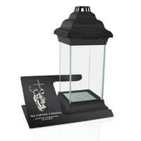 Personalizowana statuetka na pomnik grób + LAMPION