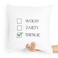 Prezent Poduszka Dla Trenera Wolny Zajęty Z Nadrukiem Ze Zdjęciem