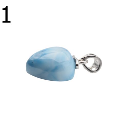 Zawieszka - larimar serce w srebrze rodowanym 1 na Arena.pl