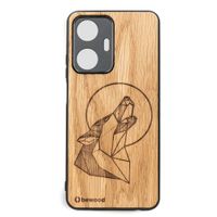 drewniane etui bewood realme c55 wilk dąb