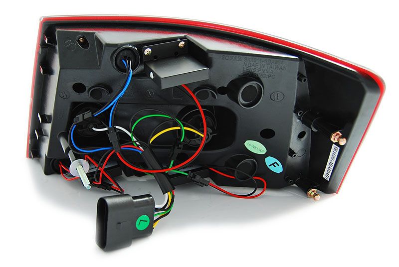 LAMPY TYLNE DO AUDI A6 C6 4F SEDAN OD 2004 DO 2008 Roku LED BAR RED 7 PIN ! zdjęcie 8