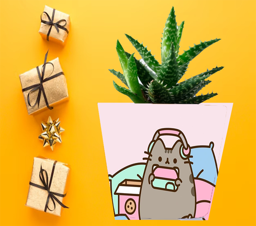 Doniczka do kwiatów/roślin - Pusheen - Kotek na Arena.pl