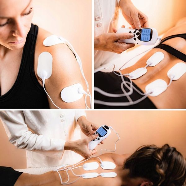 ELEKTROSTYMULATOR MIĘŚNI NERWÓW TENS EMS MOCNY SET zdjęcie 2