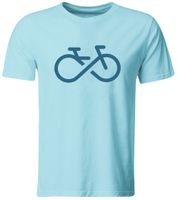 KOSZULKA DLA ROWERZYSTY, BIKE FOREVER, BŁĘKITNA, ROZ. XL