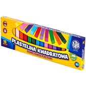PLASTELINA KWADRATOWA 18 KOLORÓW ASTRA 5900263030545