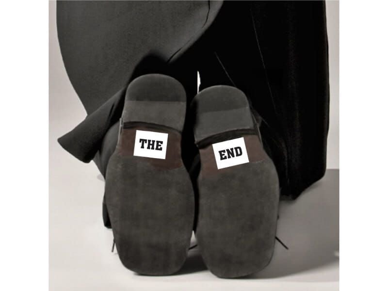 Naklejki na buty THE END zdjęcie 2