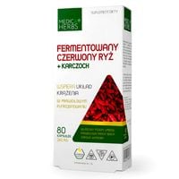 Fermentowany czerwony ryż + karczoch 80 kaps Medica Herbs