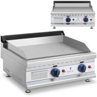 grill podwójny gładki gazowy na gaz lpg / propan-butan 2 x 3000 w 30 mbar