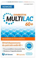 MULTILAC 60+ synbiotyk probiotyk dla seniora ODPORNOŚĆ 20 kaps.