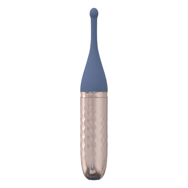 The Thrill - 10 Speed Interchangeable Vibrator - Blue zdjęcie 5