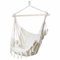 Fotel brazylijski wiszący RODOS 2 100x130 cm ecru hamak