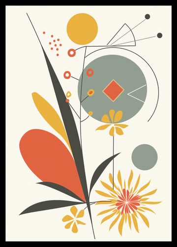 Plakat 29,7x42cm Geometryczny Ogród na Arena.pl