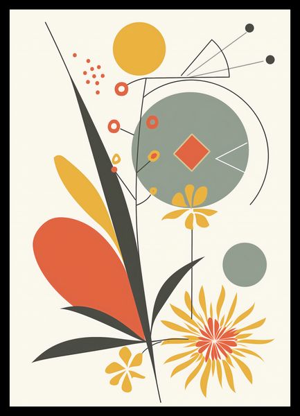 Plakat 29,7x42cm Geometryczny Ogród zdjęcie 2