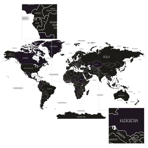 Naklejka Mapa Świata DK391 XXL na Arena.pl