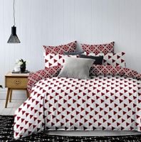 Pościel DecoKing HYPNOSIS TRIANGLES MAR+WHI 135X200+80X801