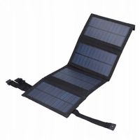 20W SOLARNY PANEL SKŁADANA PRZENOŚNA POLIKRYSTALICZNA ŁADOWARKA MATA USB