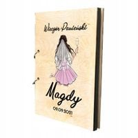 Drewniany album WIECZÓR PANIEŃSKI z NADRUKIEM Y3