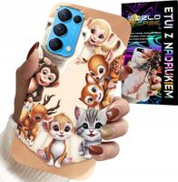 ETUI DO OPPO FIND X3 LITE - PLECKI DLA DZIECI W ZWIERZĘTA LEŚNE CASE