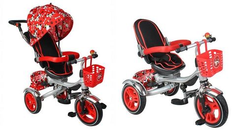 Rowerek trzykołowy Kruzzel RT6051 czerwony na Arena.pl