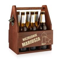 NOSIDEŁKO na PIWO Skrzynka otwieracz GRAWER