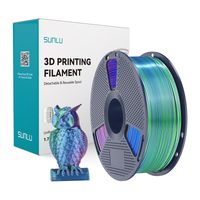 Filament SUNLU PLA+ Silk Tri-Color 1.75mm 1kg (niebiesko-zielono-fioletowy)