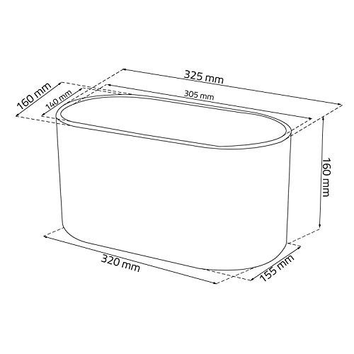 Osłonka Ceramiczna Capri 1 doniczka biała eco na Arena.pl