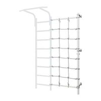 Słupek przyścienny z siatką do drabinki biały Kometa