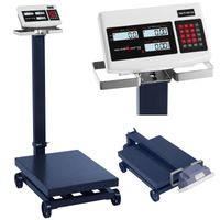 waga platformowa magazynowa z kółkami sbs-pf-600/100 lcd do 600kg