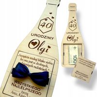 DREWNIANA KARTKA GRAWER personalizowana Prezent na urodziny 1-99