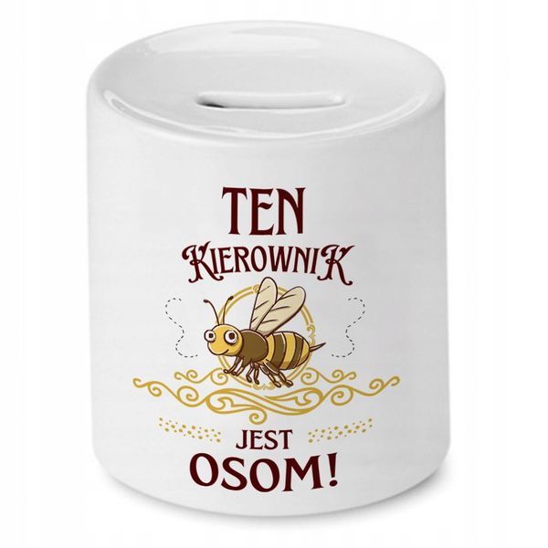 Skarbonka Dla Kierownika Na Urodziny Na Prezent Z Nadrukiem Ze Zdjęciem zdjęcie 1
