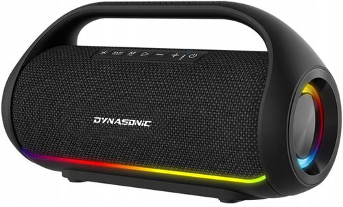 BRAK MIKROFONU - Przenośny duży głośnik BLUETOOTH Dynasonic S90 IPX7 LED SD na Arena.pl