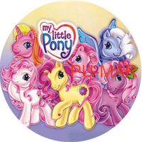 Opłatek na tort Kucyk Pony Konik Kuc My Little Pony Tekst Gratis