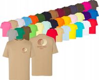 T-shirt dla dzieci z krótkimi rękawami TWÓJ HAFT LOGO firmowa reklamowa