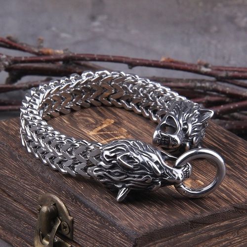 Bransoleta Wiking Thor Wilk stal chirurgiczna 316L na Arena.pl