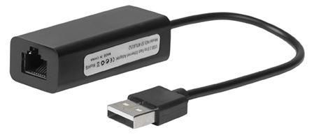 MicroConnect USB2.0 to Ethernet, Black zdjęcie 1