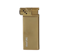 Złota Zapalniczka Fajkowa Metalowa Płomieniowa na Prezent Regulowana