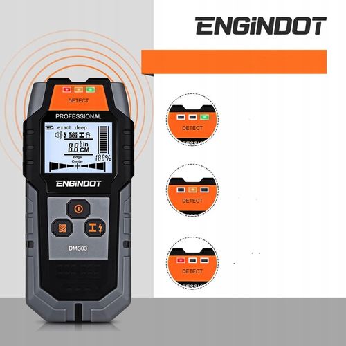 WYKRYWACZ DETEKTOR PRZEWODÓW KABLI METALI W ŚCIANIE DREWNA METALU + BATERIA na Arena.pl