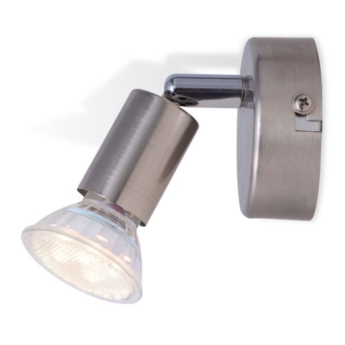 Lampy ścienne 2 reflektory LED satynowy nikiel na Arena.pl