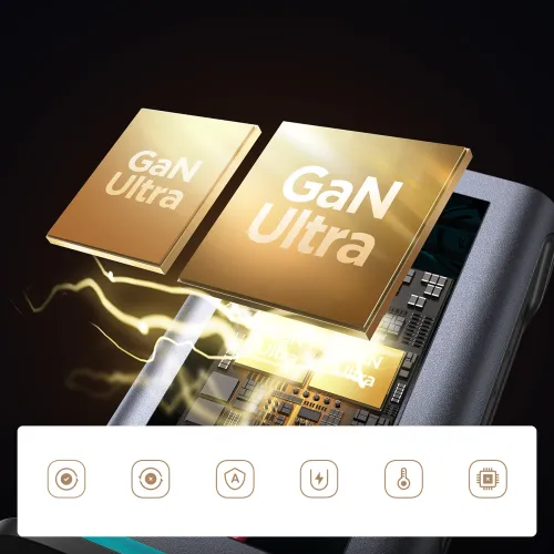 Ładowarka Joyroom JR-TCM02 wieloportowa GaN 65W EU 4x USB-C 2x USB-A - ciem na Arena.pl