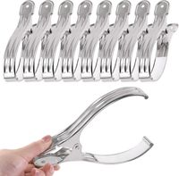 Zaciski ogrodowe stal nierdzewna 16 cm 10 szt mocne klipsy do szklarni