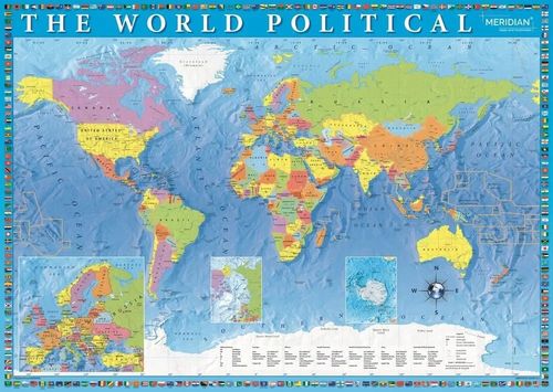 Puzzle 2000 Polityczna Mapa Świata 27099 na Arena.pl