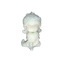 Świeca Dekoracyjna Biała Sojowa Naturalna Ozdobna Prezent Dziewczynka