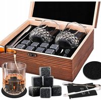 ZESTAW PREZENTOWY DO WHISKY SZKLANKI KAMIENIE